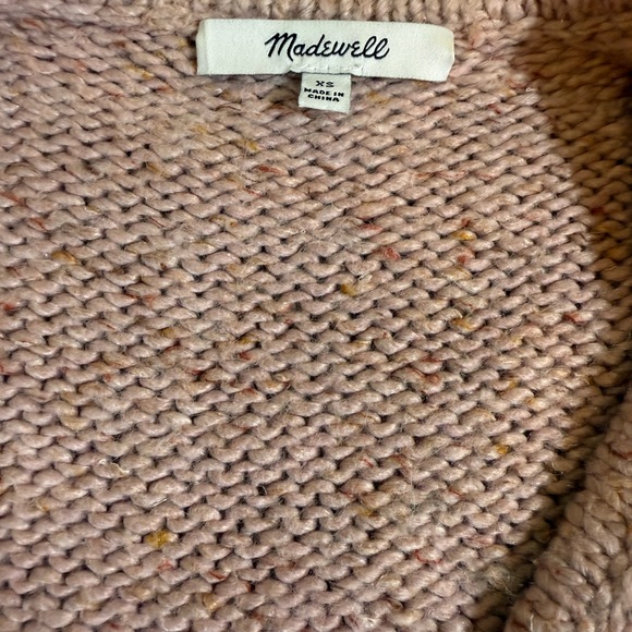 Madewell Pink V-Neck Sweater Plush Knit size XS - Picture 6 of 7